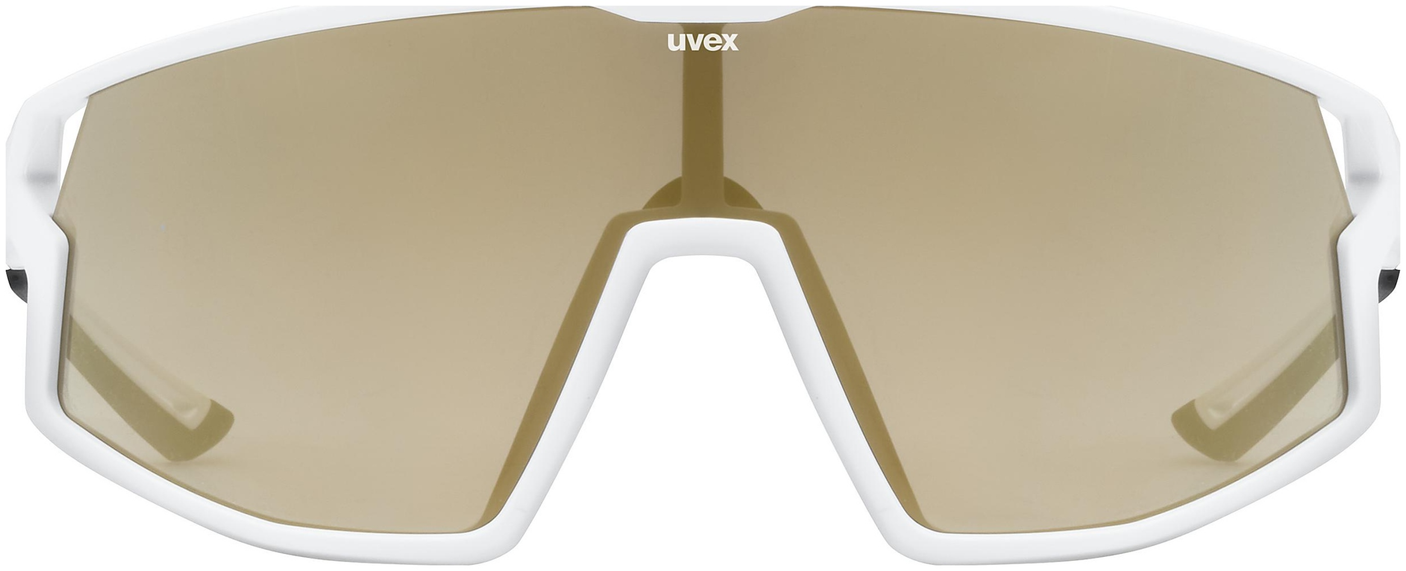 uvex Skyryse fietsbril Wit Mat / Mirror Gold