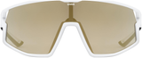 uvex Skyryse fietsbril Wit Mat / Mirror Gold