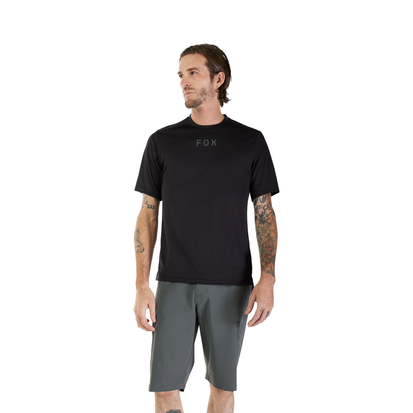 Fox Ranger SS Jersey Woordmerk Zwart