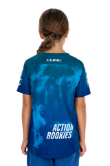 Cube MTB Shirt ROOKIE X Actionteam korte mouw blue´n´green
