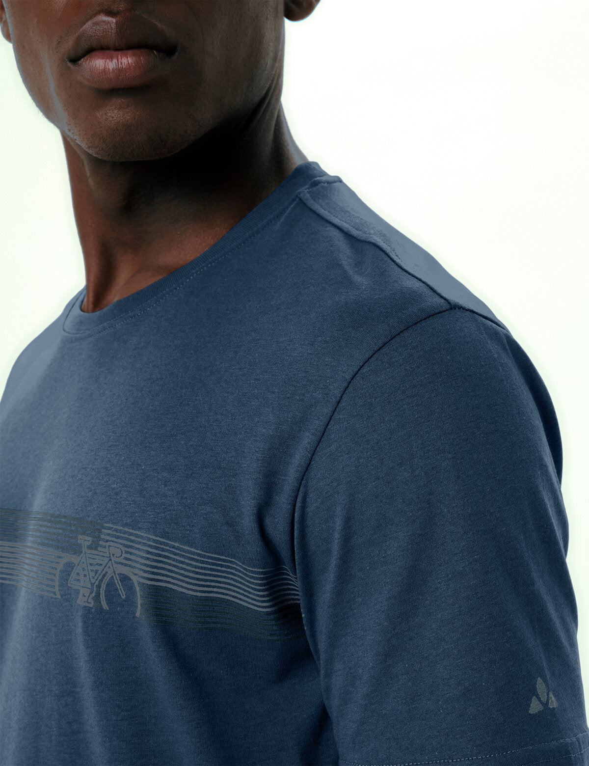 VAUDE Heren Fietsshirt T-shirt V donker zee/donker zee