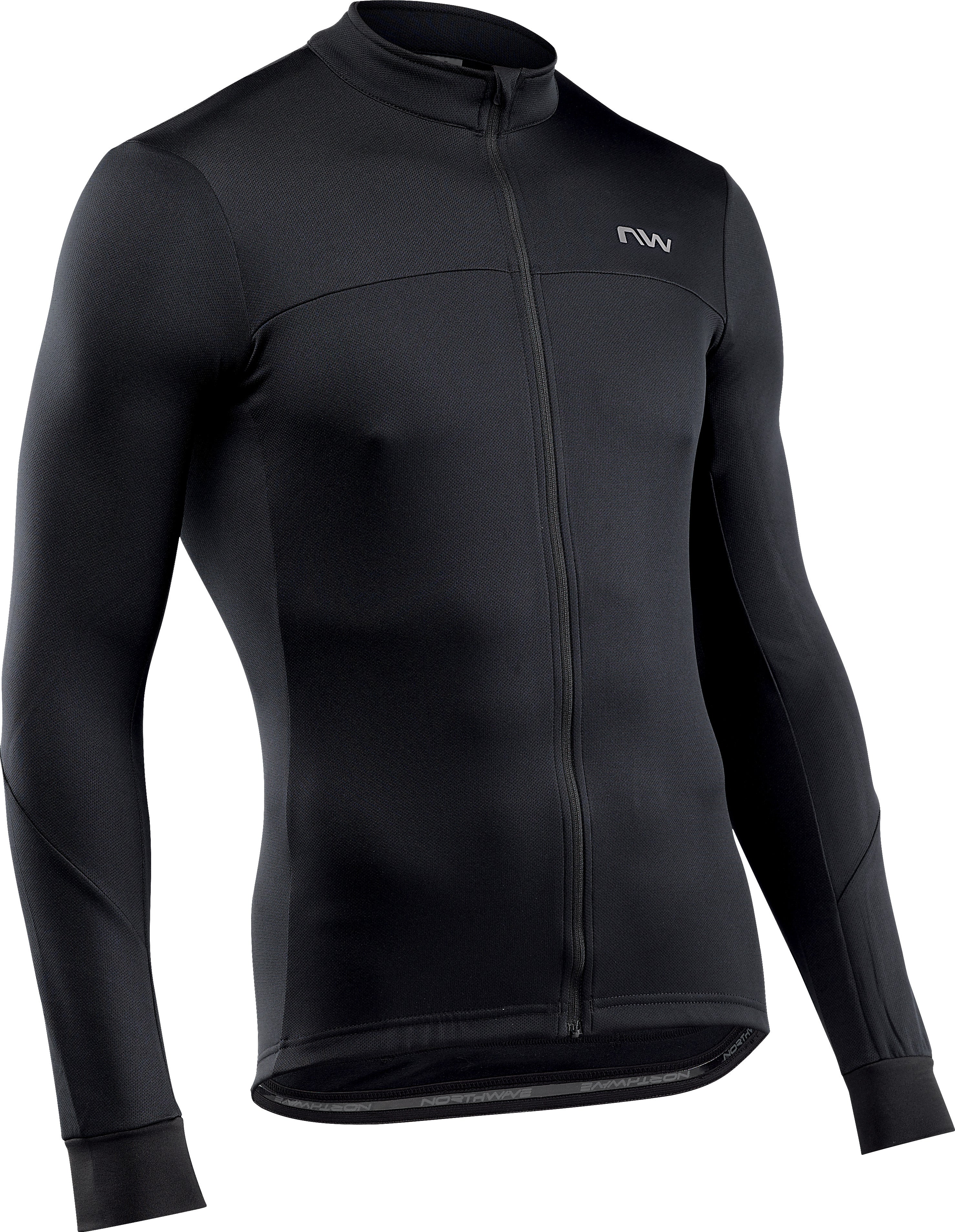 Northwave Force 2 Jersey LS Full Zip Zwart