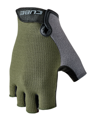 Cube Handschoenen CMPT Comfort korte vingers TM rietgroen