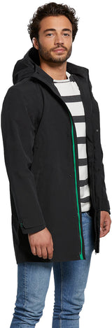 Basil Mosse regenparka heren zwart