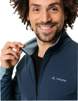 VAUDE All Year Moab T-Shirt met doorlopende ritssluiting heren blauw