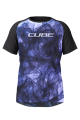 Cube MTB shirt ARTLINE korte mouw blue´n´black