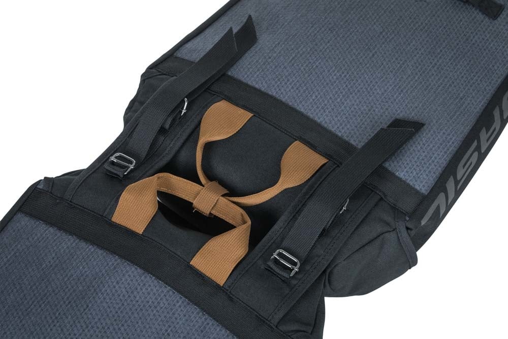 Basil Miles dubbele bagagedrager tas 34l blauw/zwart