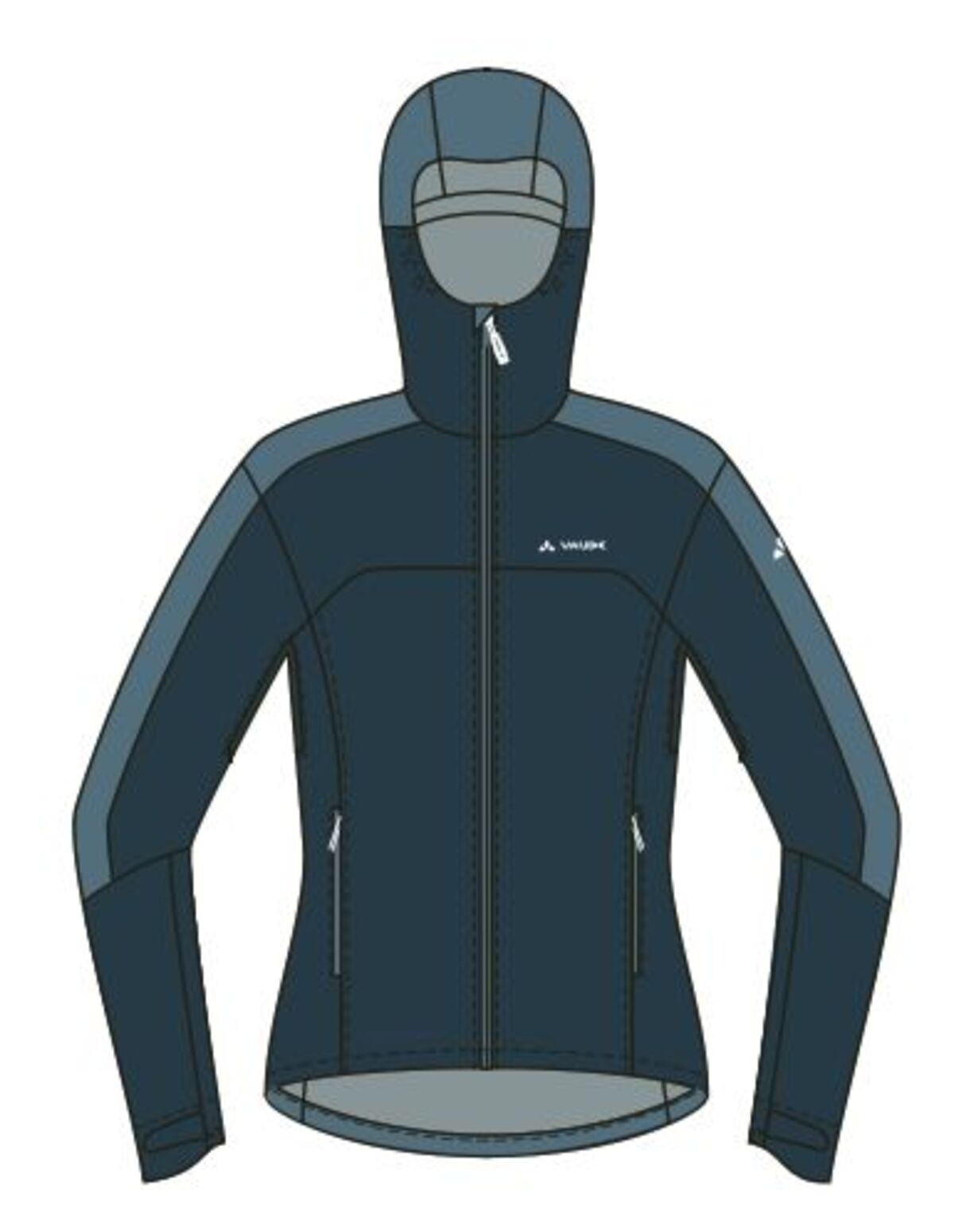VAUDE Moab Rain Jacket II Dames cassis uni