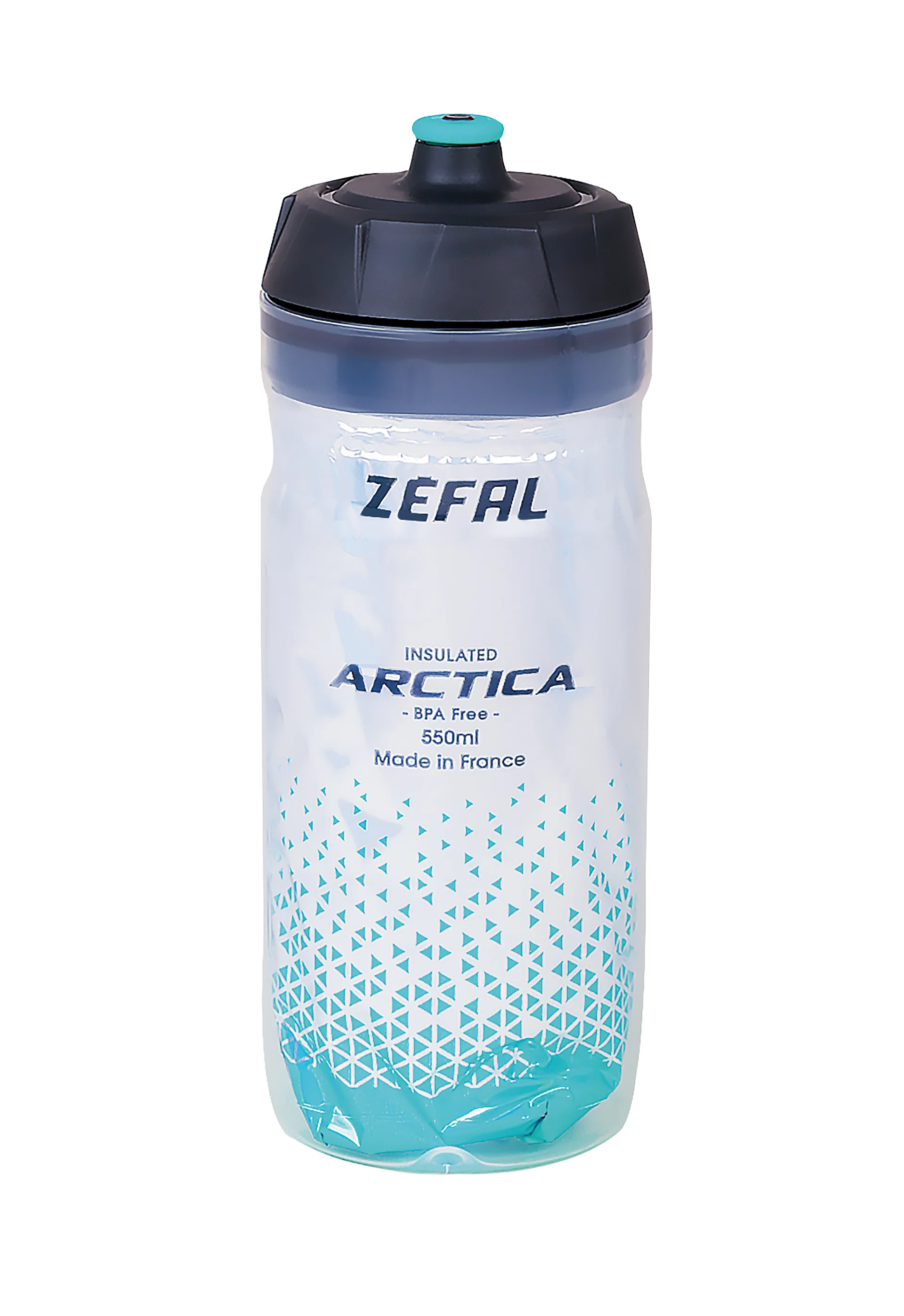 Zefal Arctica 55 thermo drinkfles 550ml zilver/turquoise