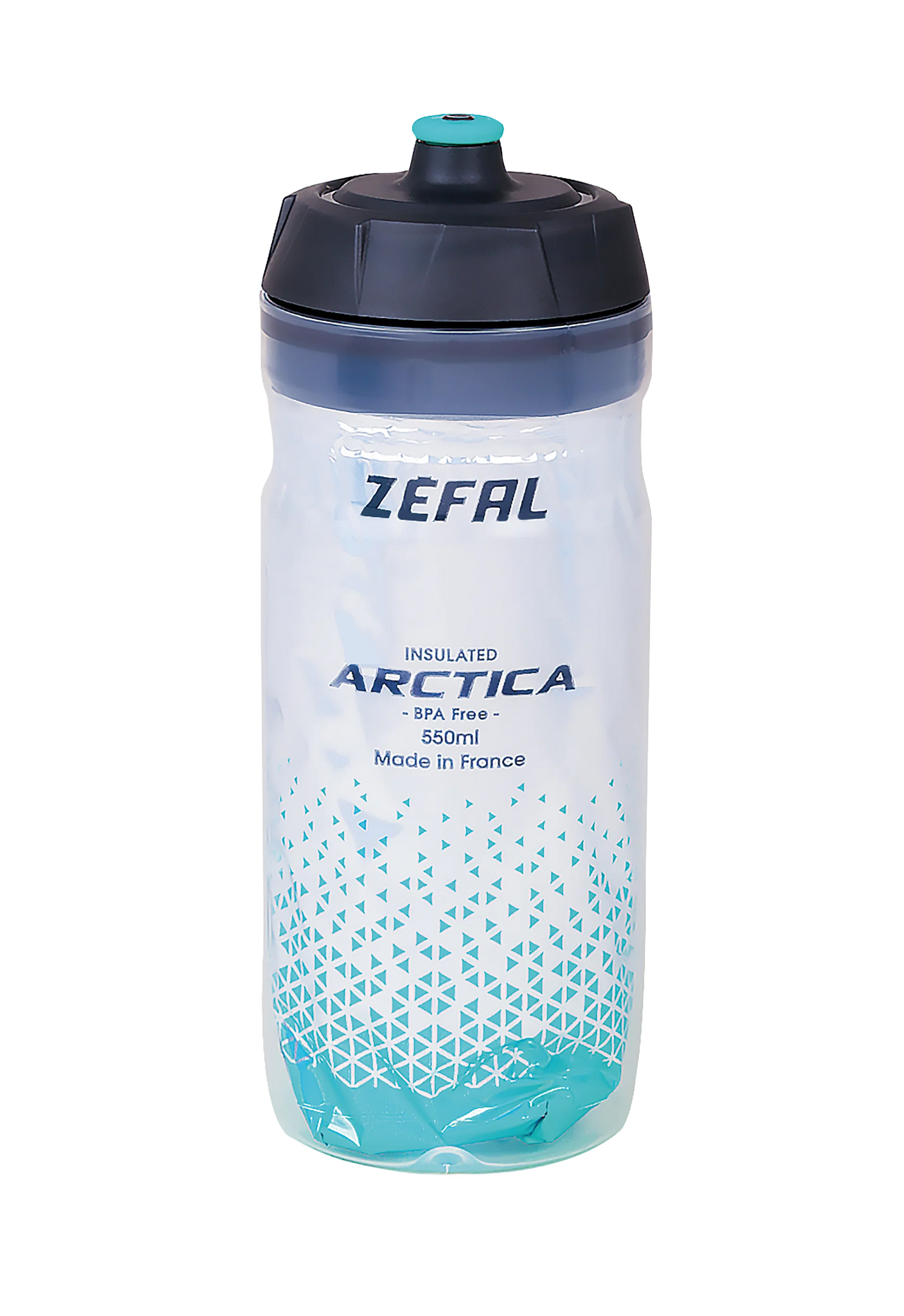 Zefal Arctica 55 thermo drinkfles 550ml zilver/turquoise
