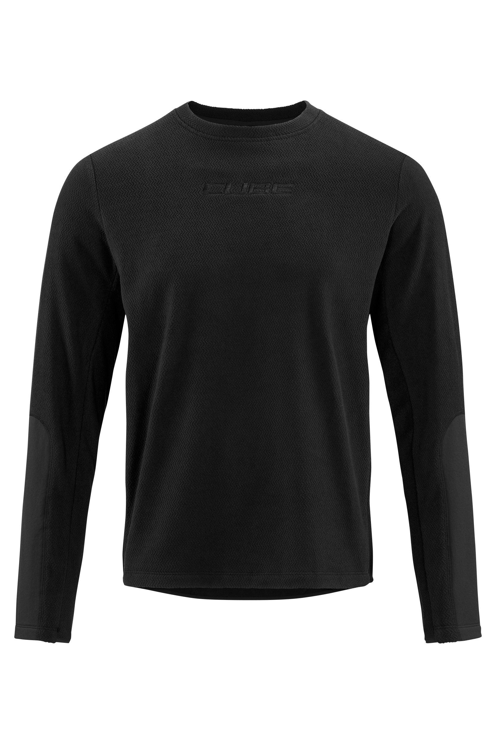 CUBE ATX Fleece shirt lange mouw zwart
