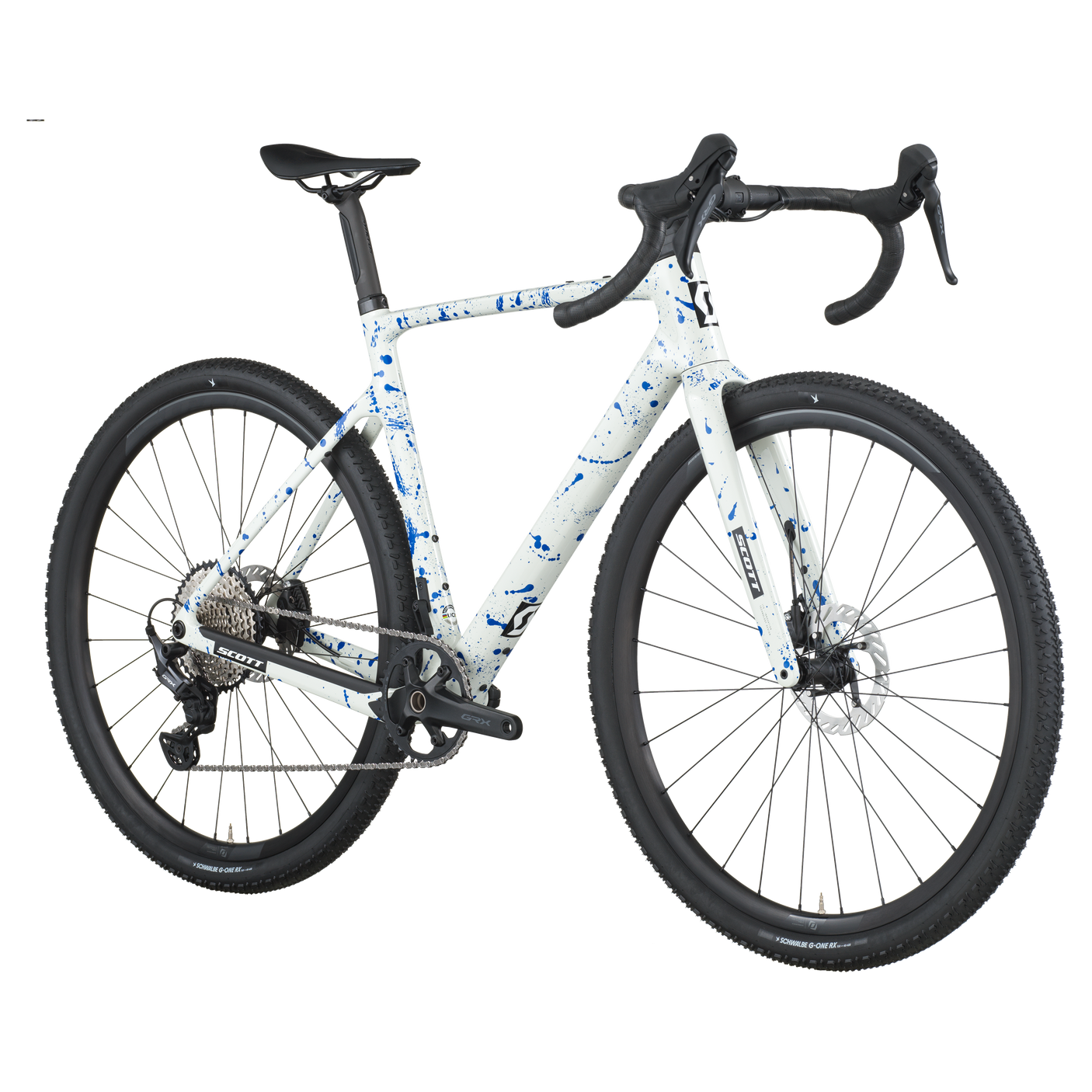 Scott Addict Gravel 30 wit/spat blauw