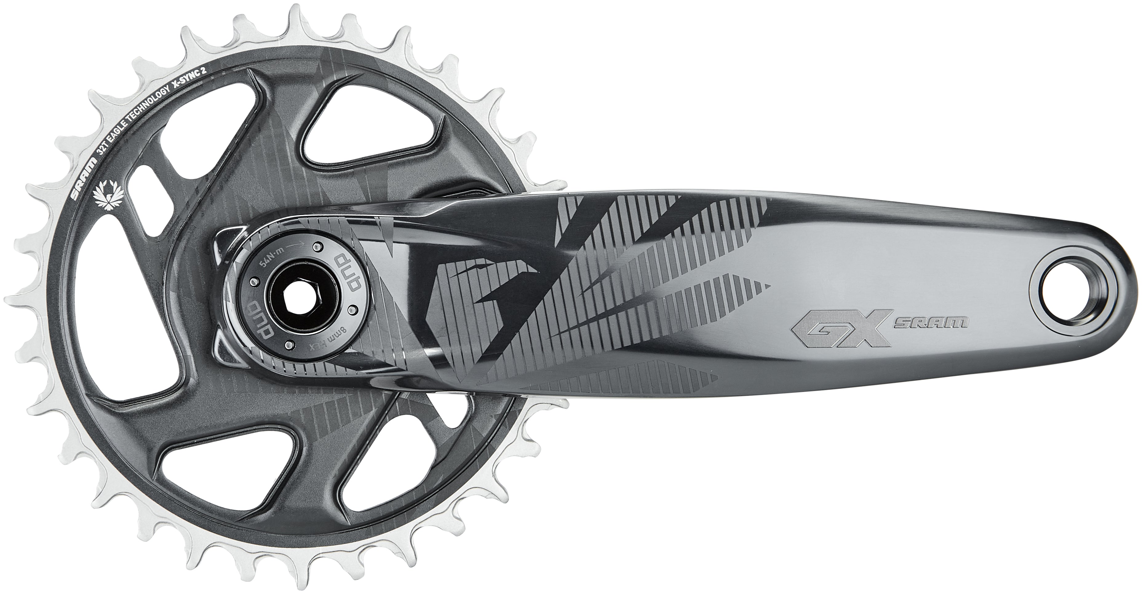 SRAM GX Eagle Boost DUB crankstel 12-speed 32 tanden DM grijs