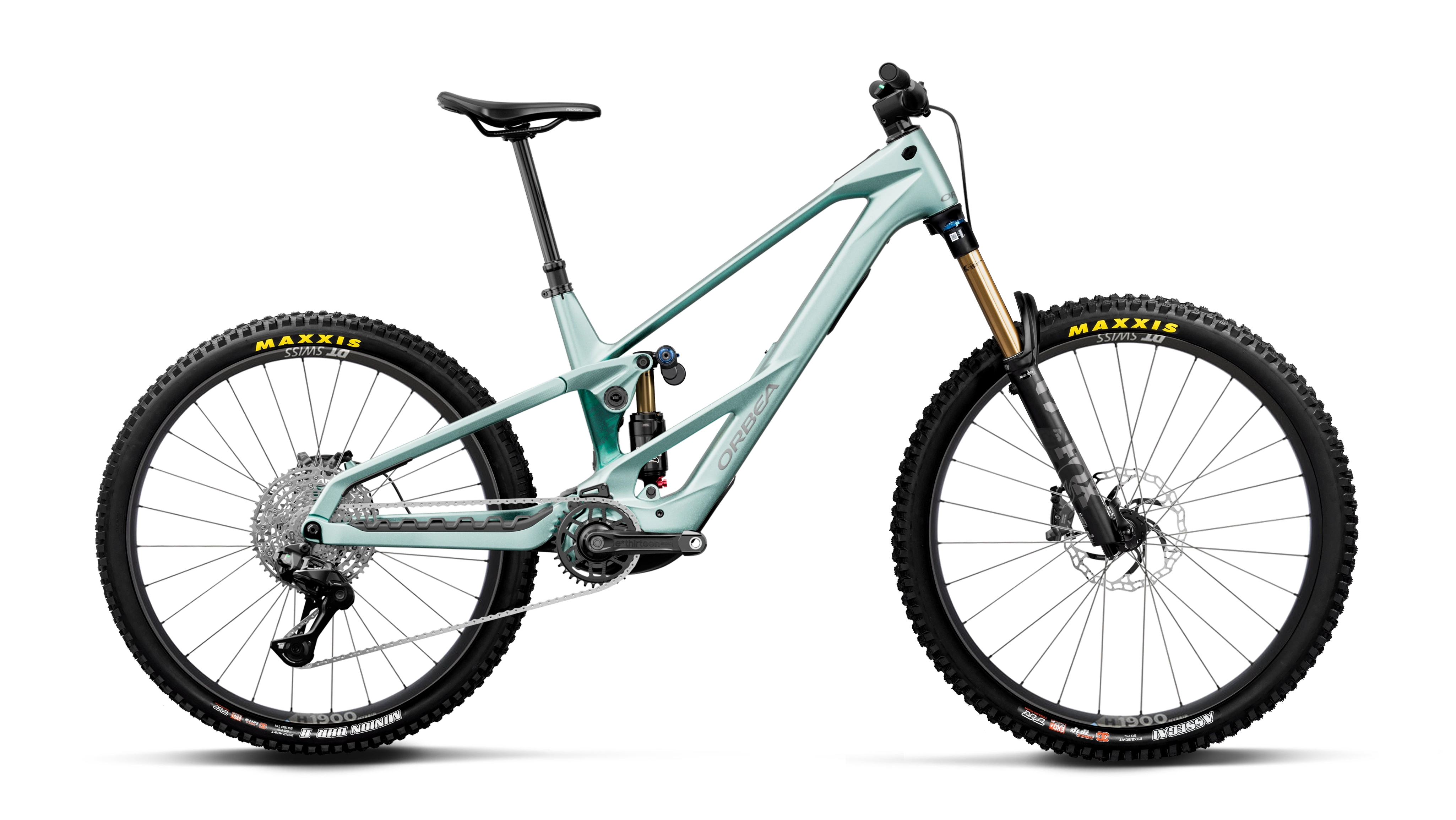 Orbea WILD LT M10 MULLET Smooth Silver (Mat) - Escape Green C. View (Glossy)