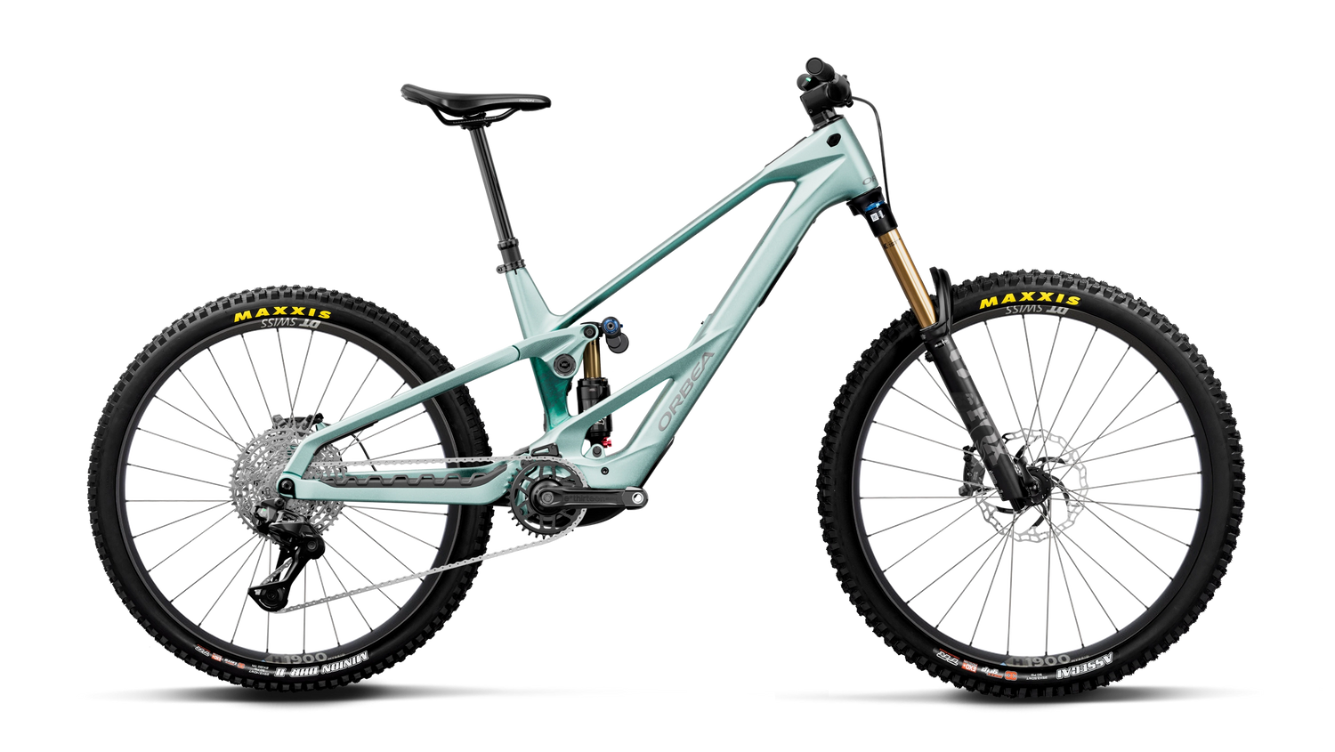Orbea WILD LT M10 MULLET Smooth Silver (Mat) - Escape Green C. View (Glossy)