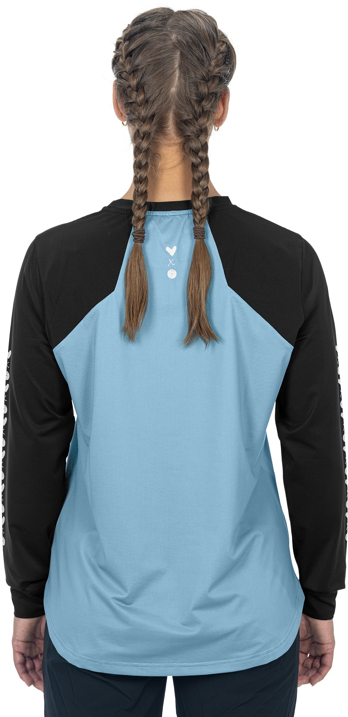CUBE ATX WS Lange mouw ronde hals trui blue´n´black