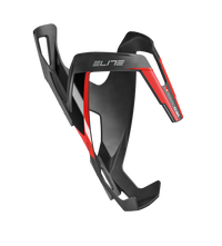Elite Vico Bidonhouder Carbon mat zwart/rode graphic – aktuelle Variante