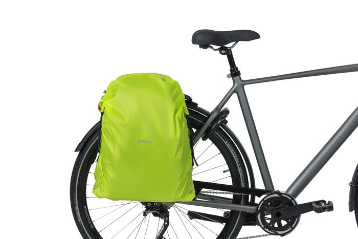 Basil Dry and Clean regenkleding verticaal geel