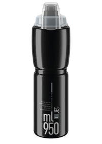 Elite Jet Plus Drinkfles 950ml zwart/grijs logo – aktuelle Variante