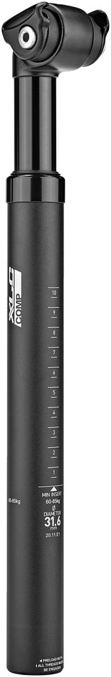 XLC Comp SP-S08 Suspension Zadelpen Ø31,6mm voor rijders van 60-85kg zwart