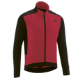 Gonso Bavella lange mouwen shirt met doorlopende ritssluiting heren rood/zwart
