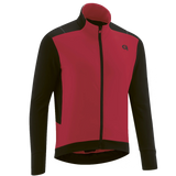 Gonso Bavella lange mouwen shirt met doorlopende ritssluiting heren rood/zwart