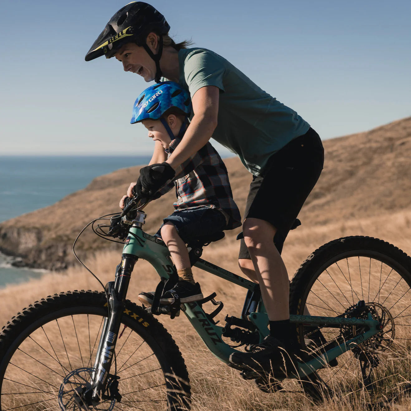 Kids Ride Shotgun 2.0 MTB Front Kinderzitje/Stuur Combo Set zwart