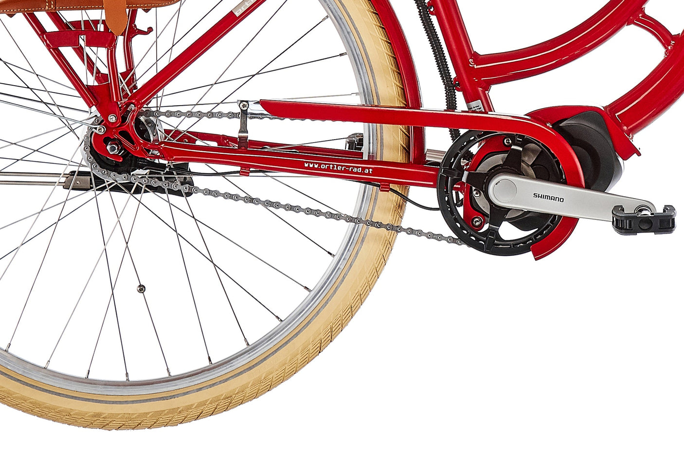 Ortler E-Summerfield Trapez 7-speed rood