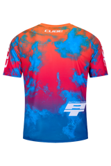 Cube MTB Shirt X Actionteam korte mouw blue´n´green