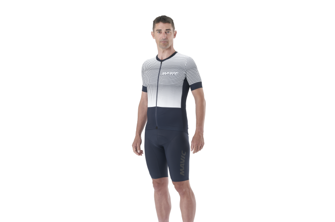 Mavic Aksium Graphic Jersey M Strepen / Diepblauw