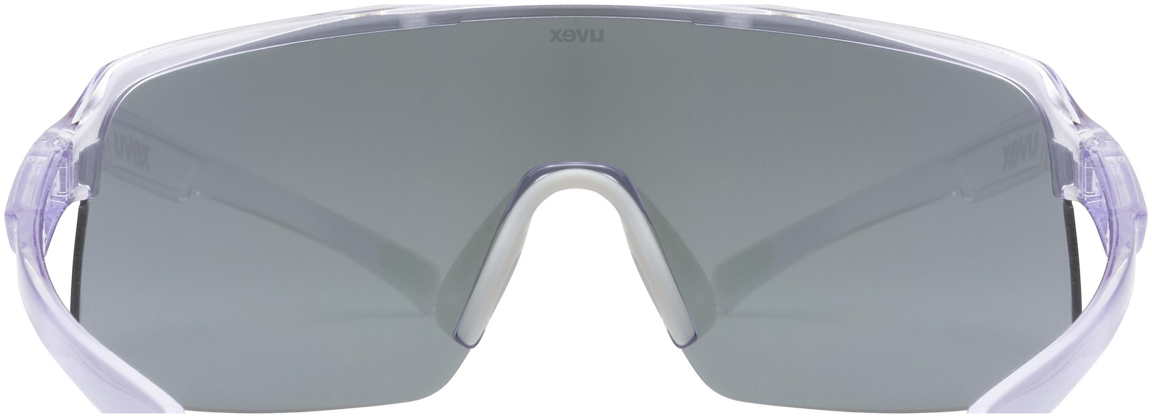 uvex Dyrt fietsbril Clear / Mirror Red