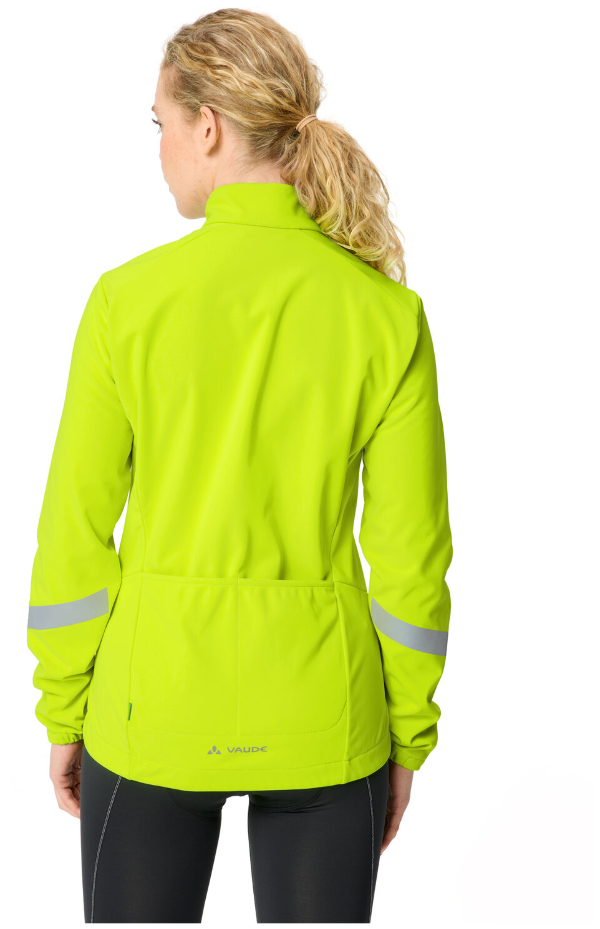 VAUDE Dames Matera Softshell Jas III neon geel