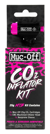 Muc-Off MTB Inflator Kit Patronen Luchtpomp zwart/roze