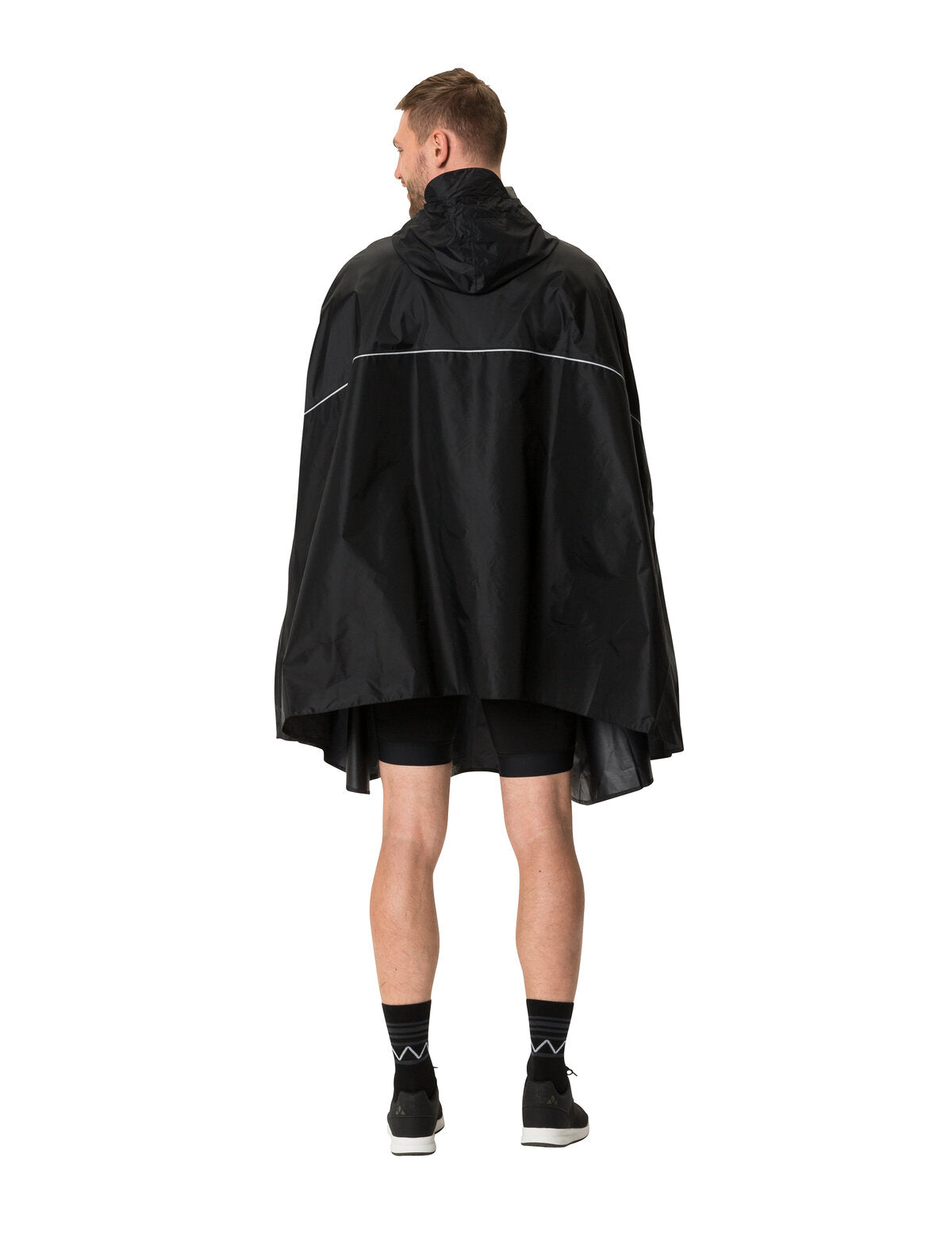 VAUDE Valdipino Poncho zwart uni