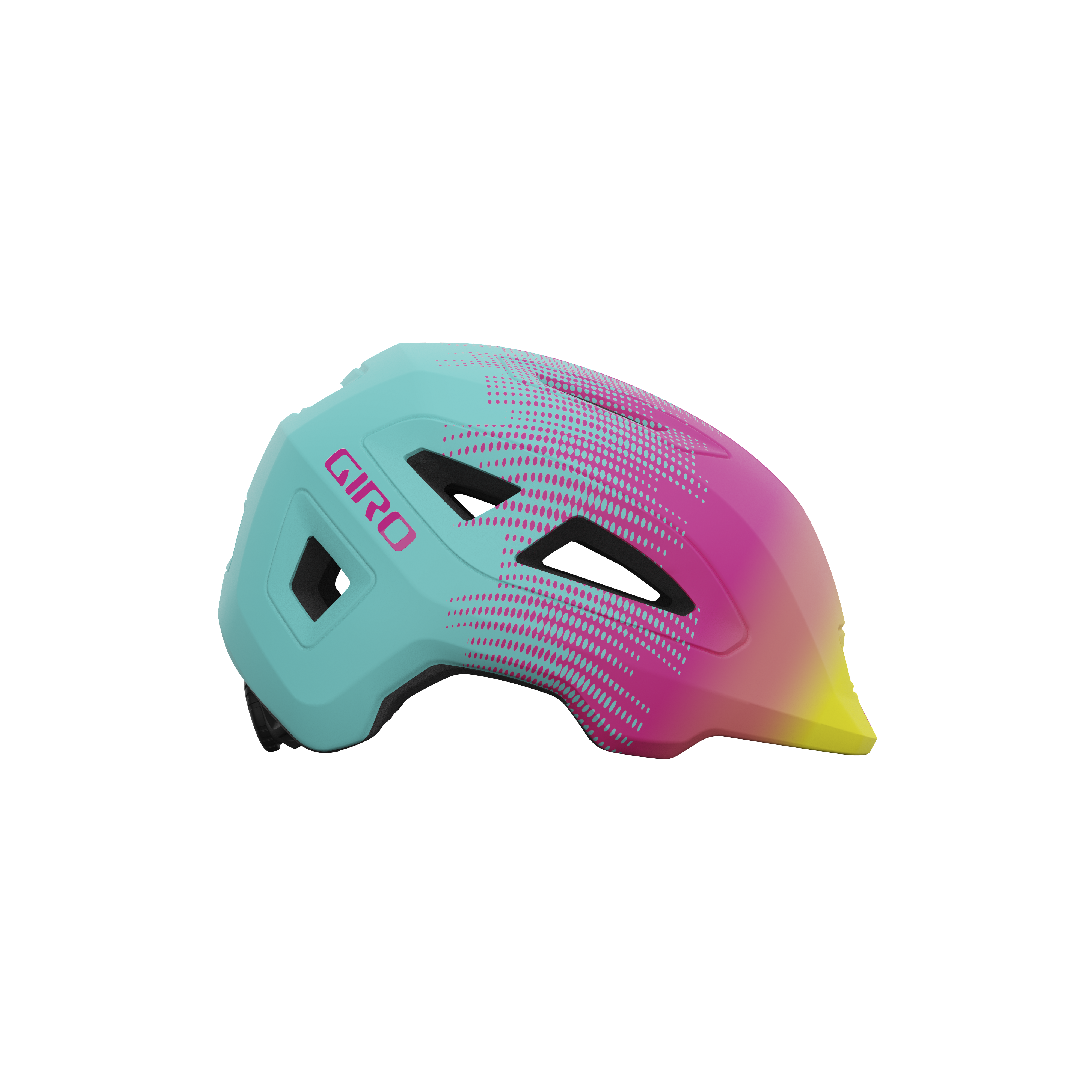 Giro Scamp II helm mat teal/roze towers