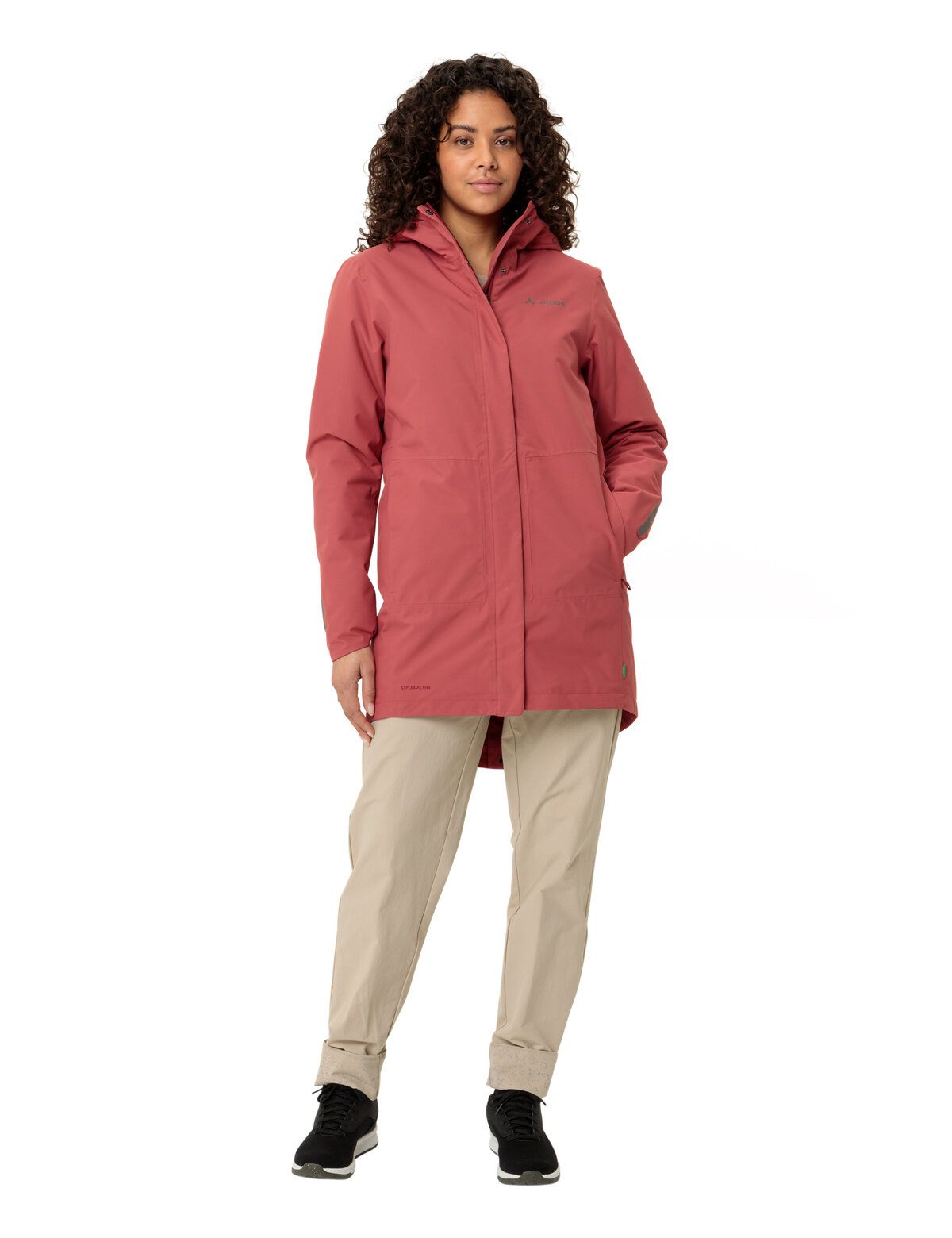 VAUDE Cyclist gewatteerde parka II dames baksteen