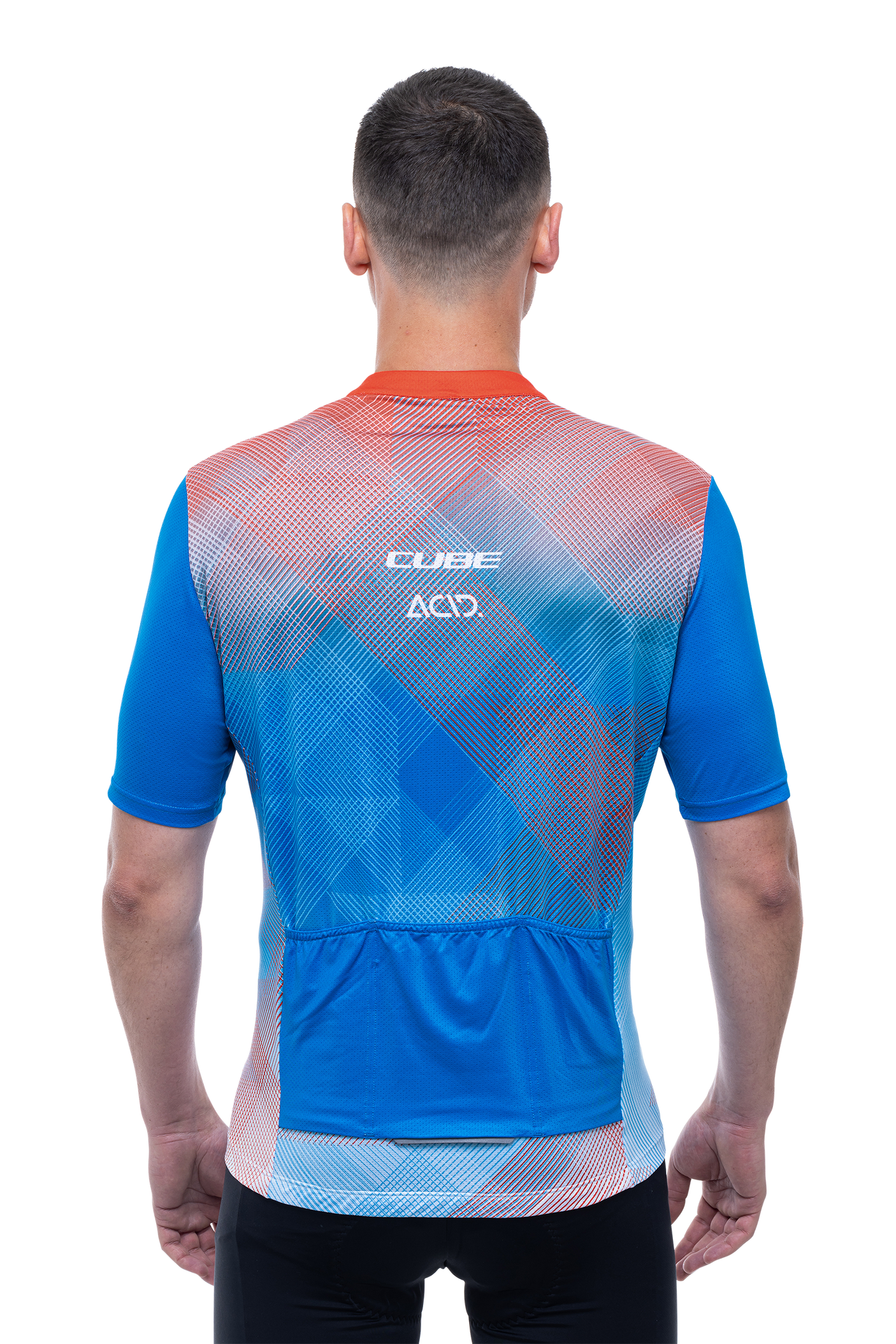 CUBE TEAMLINE Trikot CMPT korte mouw white´n´blue´n´red