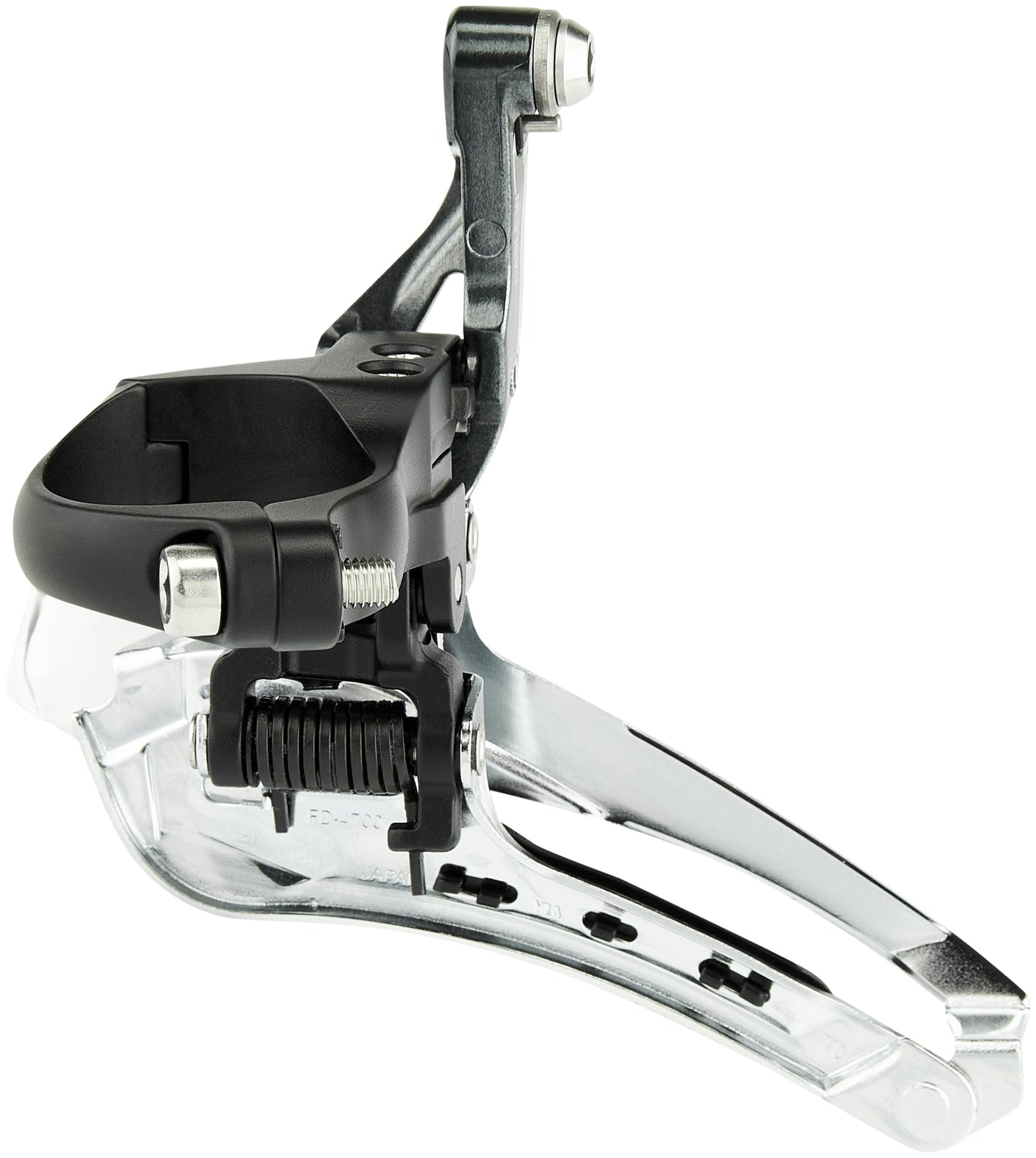 Shimano Tiagra FD-4700 voorderailleur 2x10-speed klem Down-Pull grijs