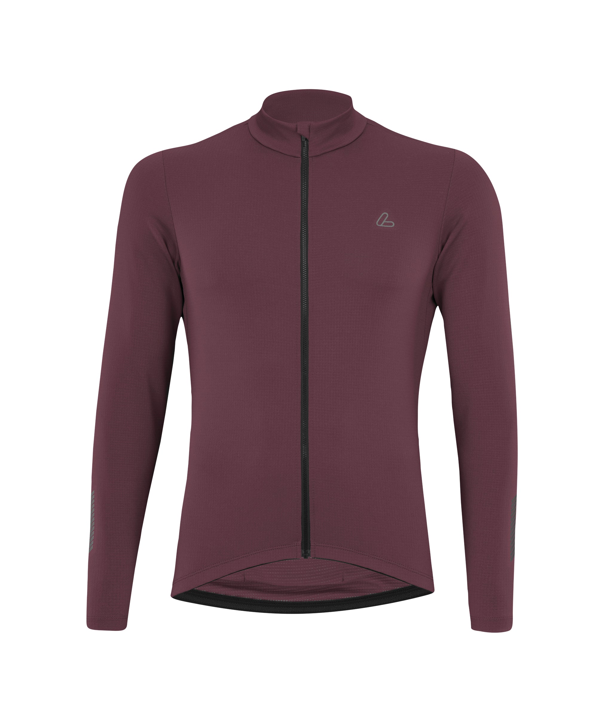Löffler M Bike L/S Jersey Skys Merino Mid Kastanje