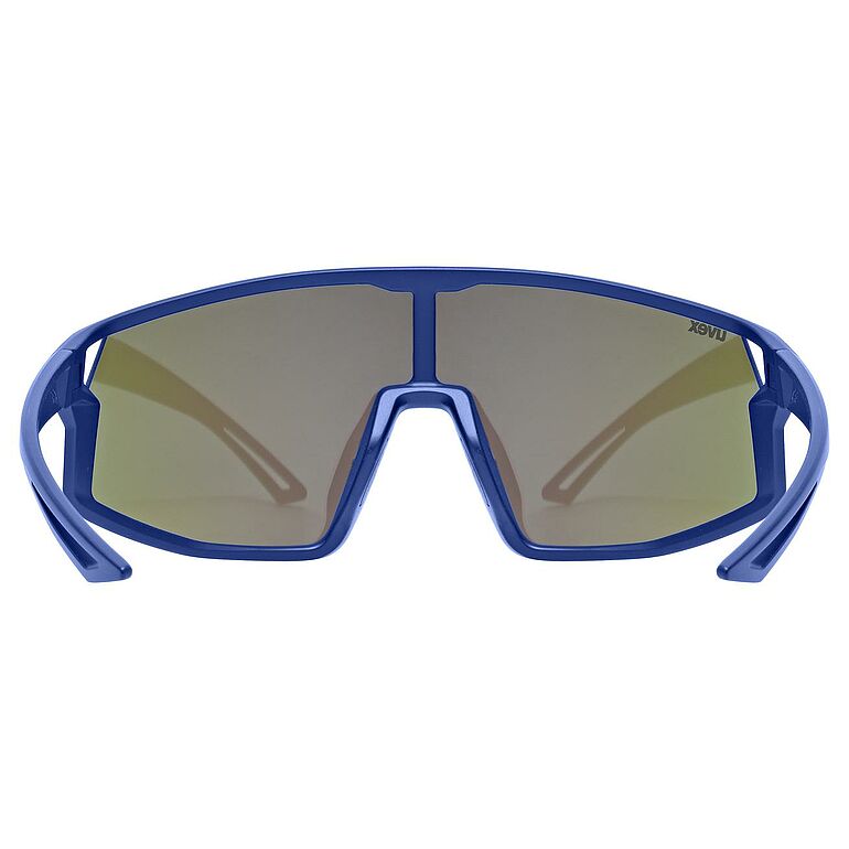 uvex Skyryse Jr. fietsbril Blauw Mat / Spiegel Groen
