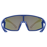 uvex Skyryse Jr. fietsbril Blauw Mat / Spiegel Groen