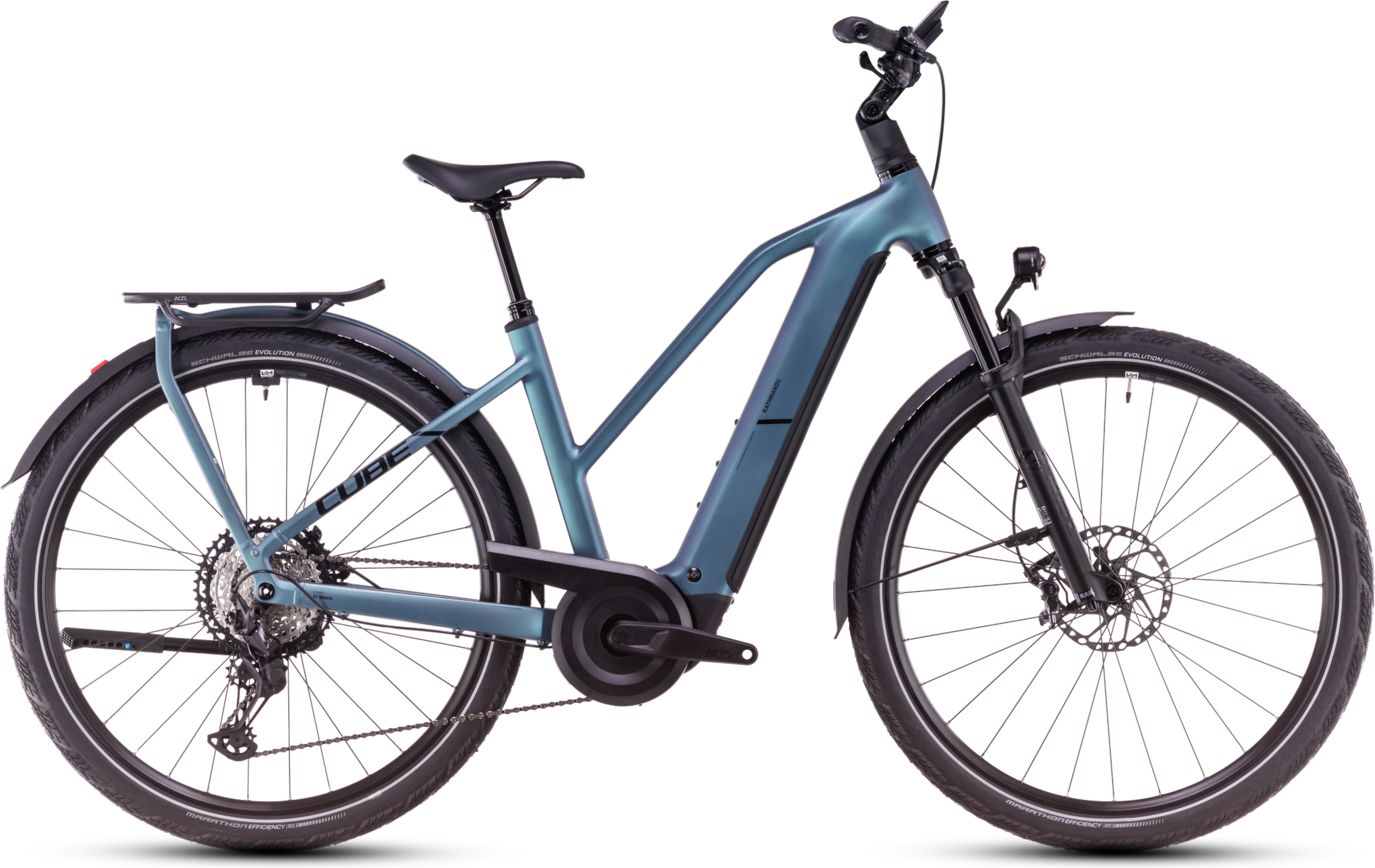 Cube Kathmandu Hybrid SLX 800 Trapez 800 smaragdgroen´n´black