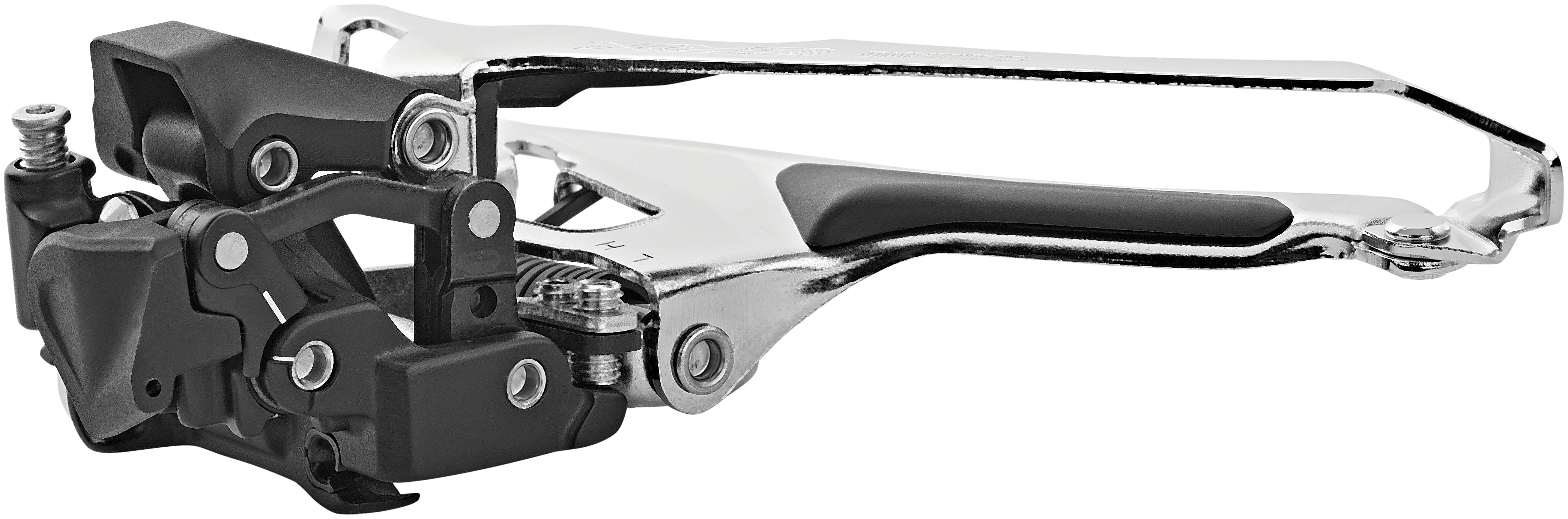 Shimano GRX FD-RX400 Voorderailleur 2x10 aanlas zwart/zilver
