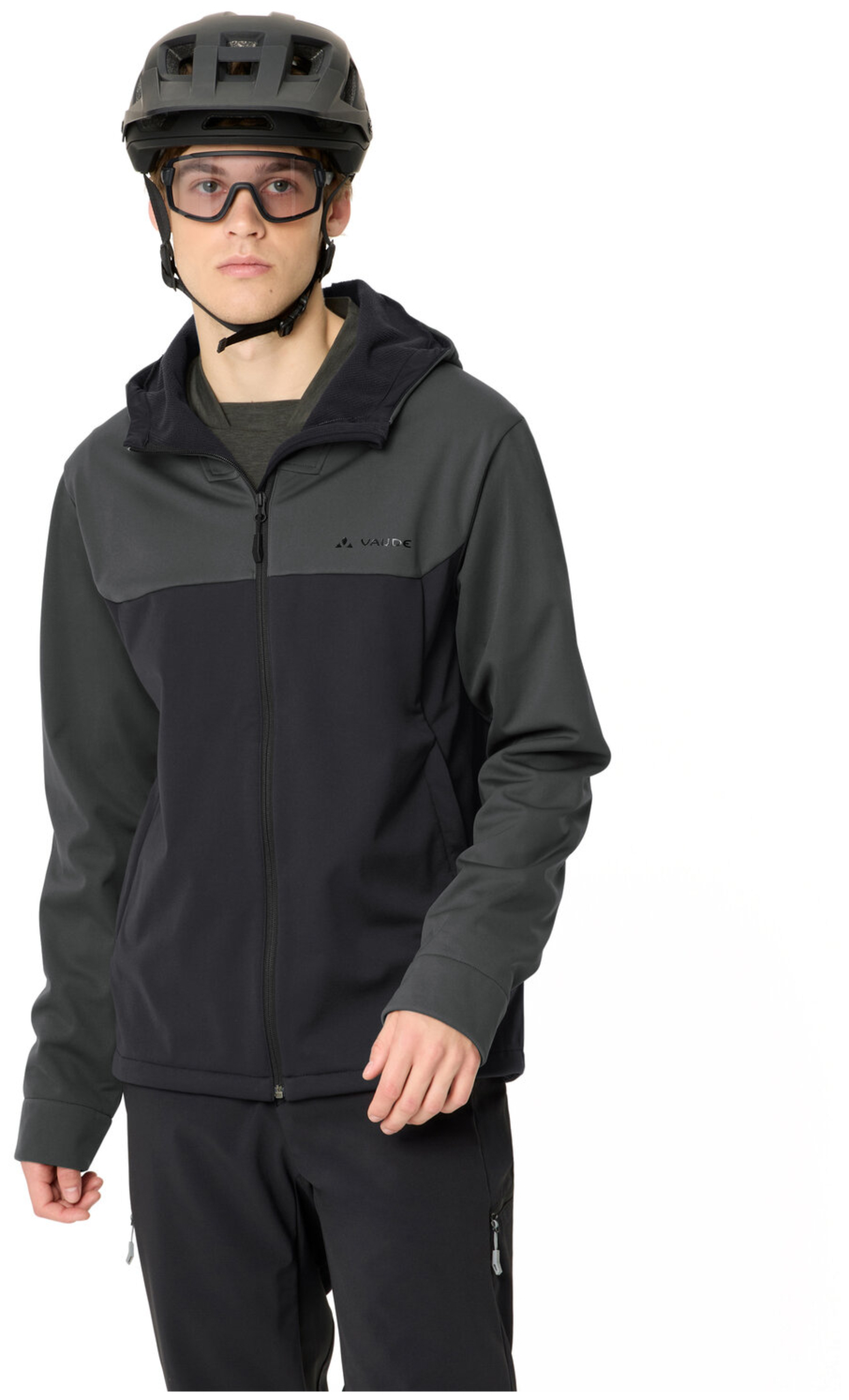 VAUDE Heren Qimsa Softshell Jas met Capuchon II graphite
