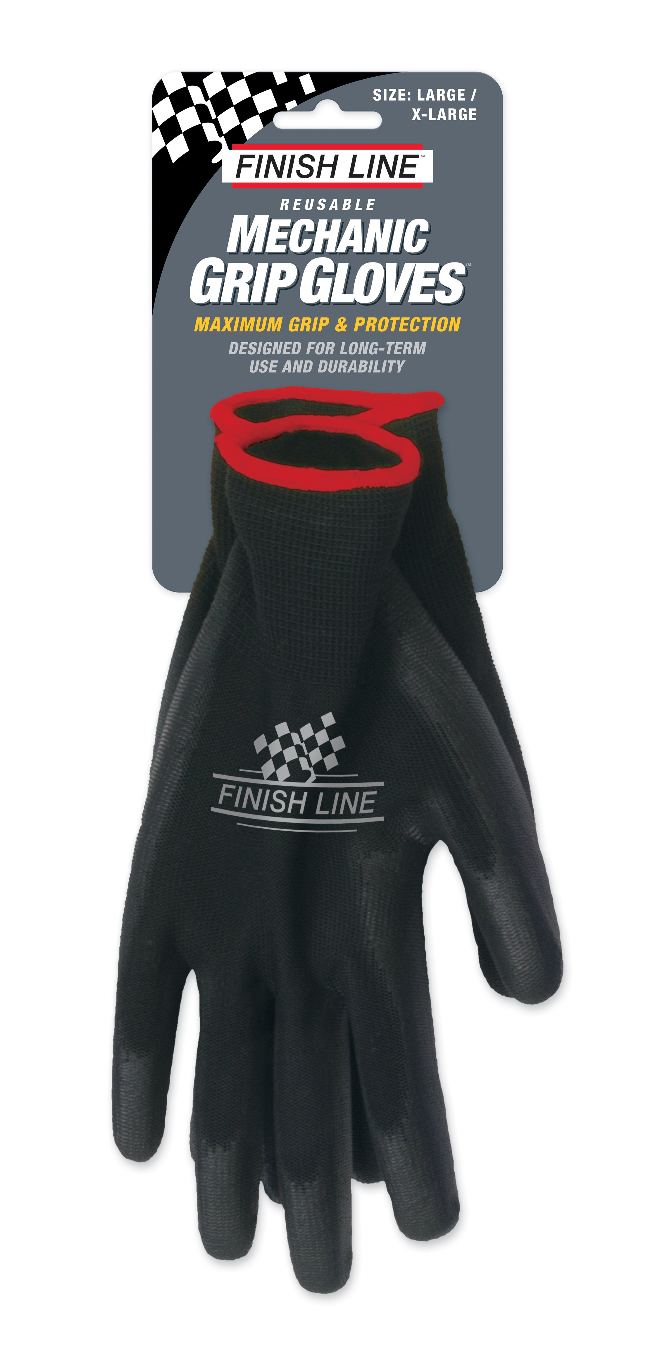 Finish Line Mechanic handschoenen zwart L/XL