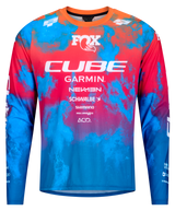 Cube MTB Trikot X Actionteam lange mouw blue´n´pink´n´orange