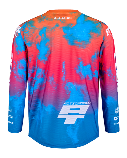 Cube MTB Jersey ROOKIE X Actionteam lange mouw black´n´blue