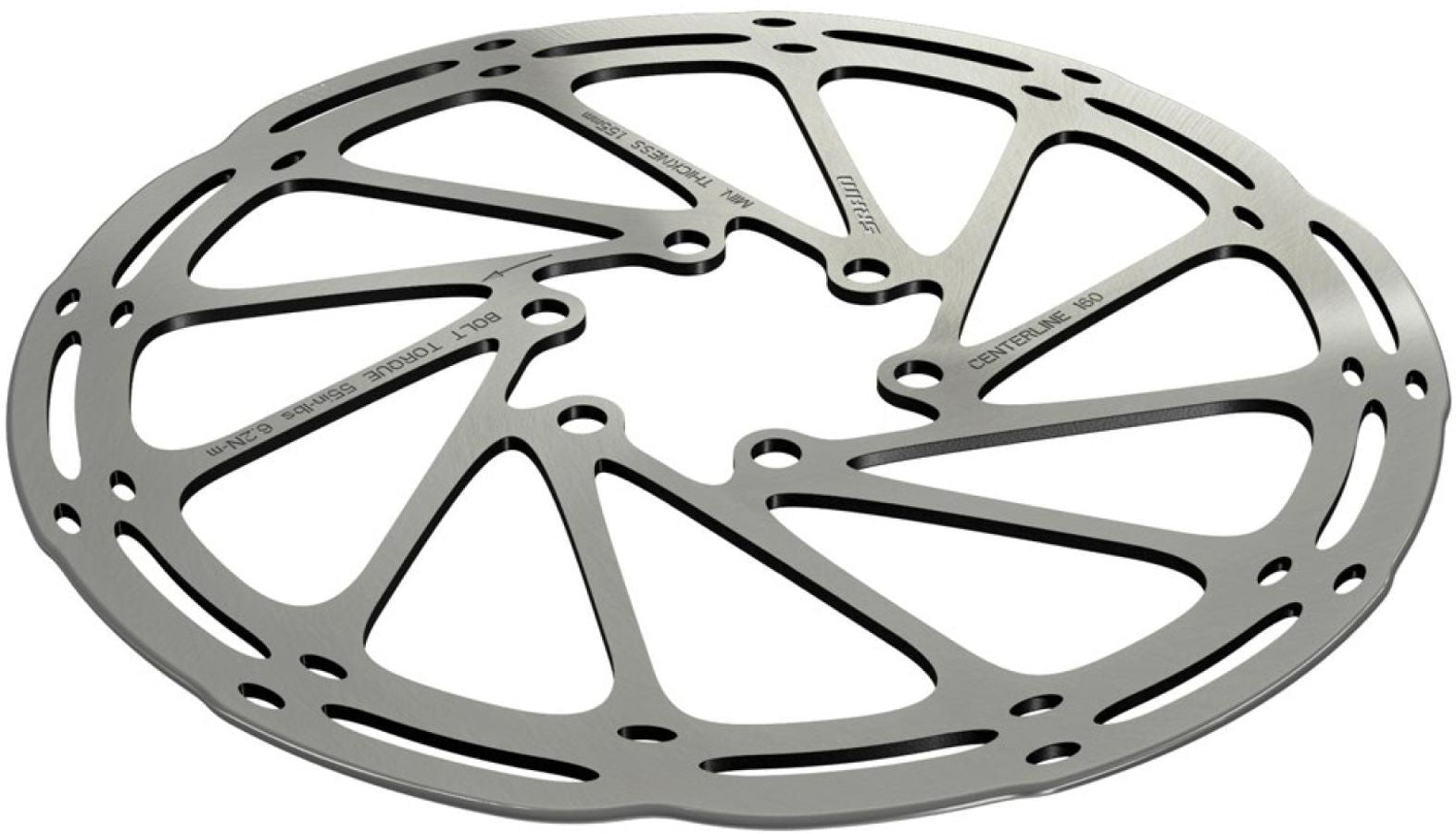 SRAM Centerline Rounded remschijf monoblock zilver