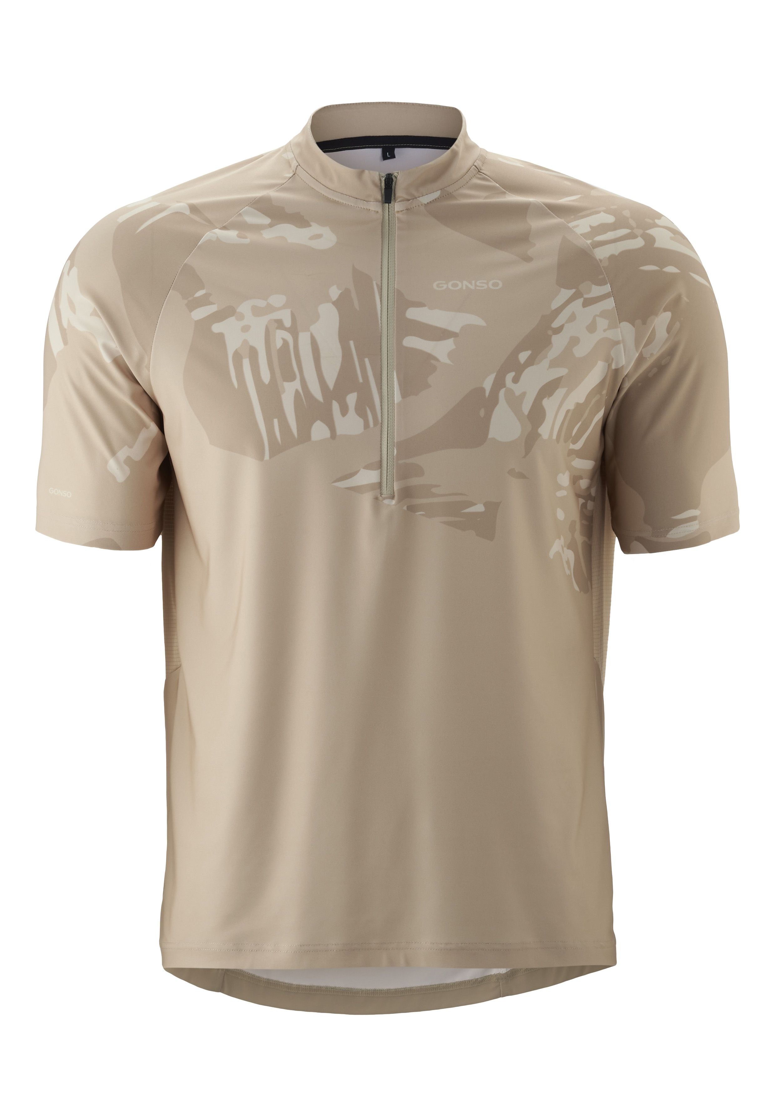 Gonso Adventure Jersey 3/4 Zip Heren jonesboro crème