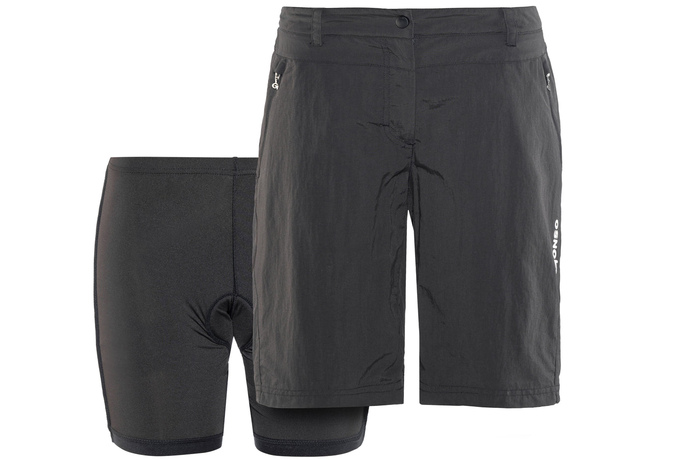 Gonso Civita fietsbroek dames zwart